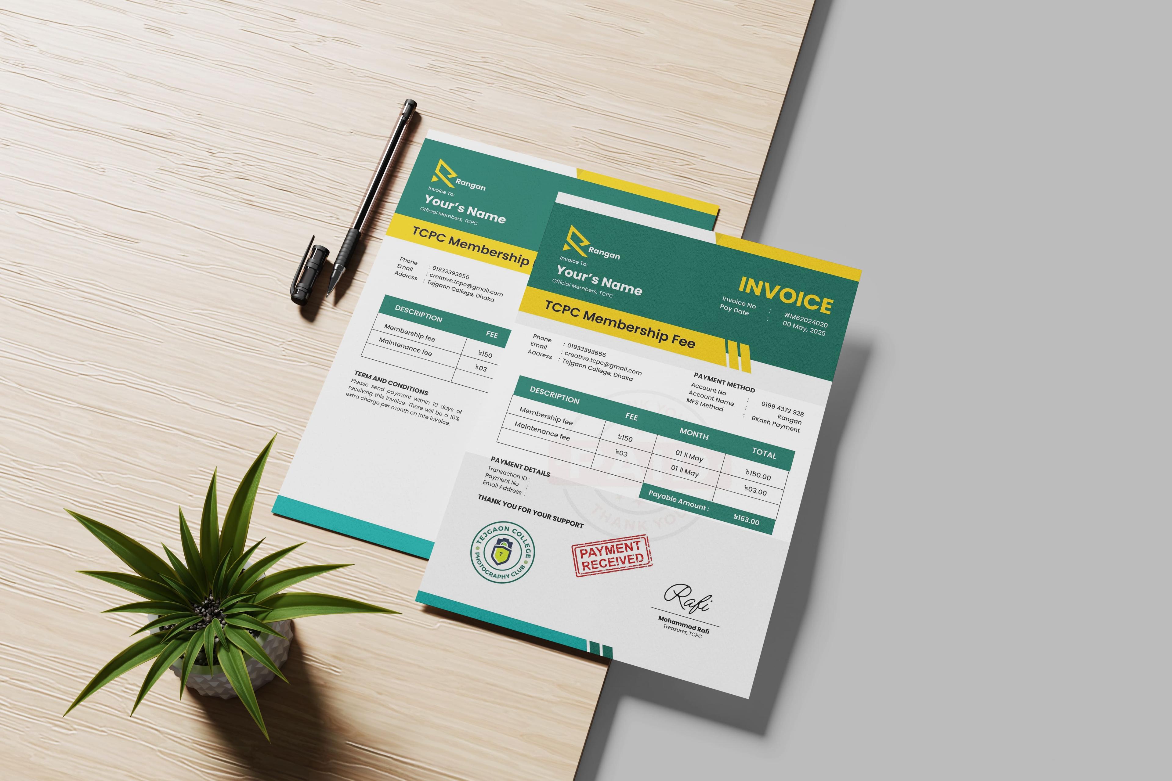 Payment Invoice Design